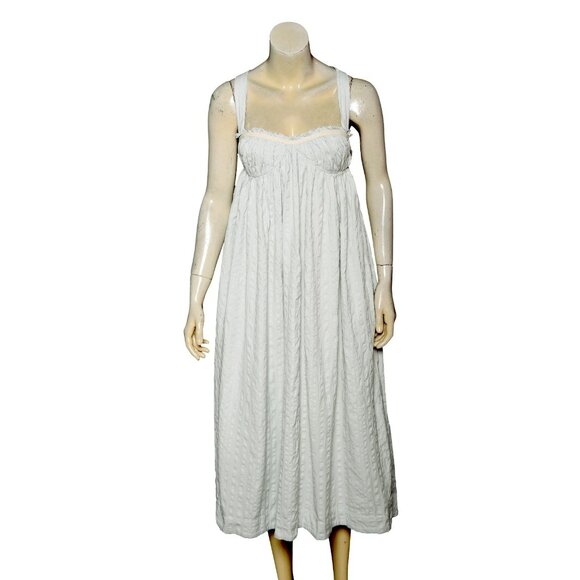 Free People Poppy Midi Smoke XS 2 Women's Free-est Sleeveless Cotton Dress 44715 - Picture 3 of 6